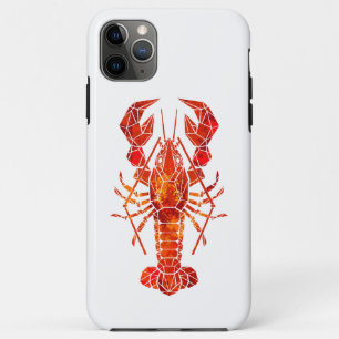 Red polygonal lobster iPhone 11 pro max case