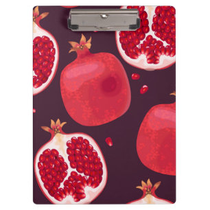 Red Pomegranate Fruit Fruit Clipboard