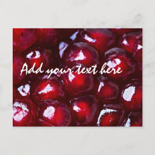 Red Pomegranate Seeds Postcard