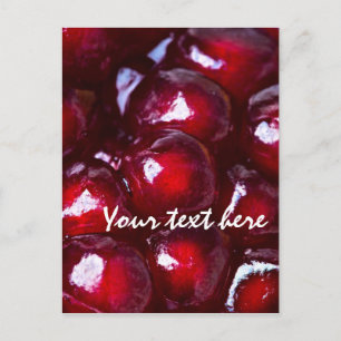 Red Pomegranate Seeds Postcard