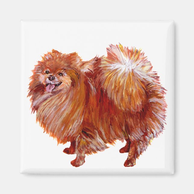 Red Pomeranian Magnet (Front)