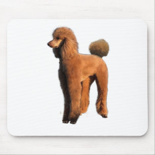 red poodle mouse pad