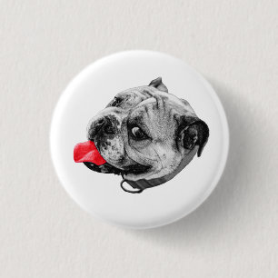 Red Pop Badge 1 Inch Round Button