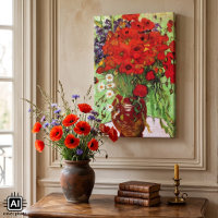 Red Poppies and Daisies by Vincent van Gogh