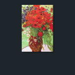 Red Poppies and Daisies by Vincent van Gogh Canvas Print<br><div class="desc">Still Life: Red Poppies and Daisies by Vincent van Gogh is a vintage fine art post impressionism still life floral painting. A beautiful bouquet of red poppy flowers and white daisy flowers fresh from the garden in a decorative vase. About the artist: Vincent Willem van Gogh (1853 -1890) was one...</div>
