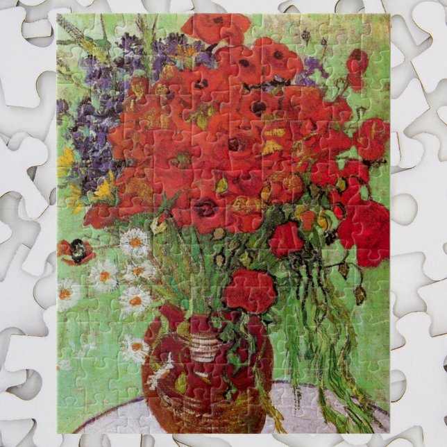 Red Poppies and Daisies by Vincent van Gogh Jigsaw Puzzle (Creator Uploaded)