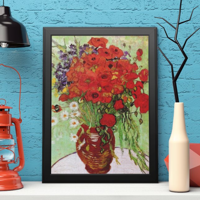 Red Poppies and Daisies by Vincent van Gogh Poster (Creator Uploaded)