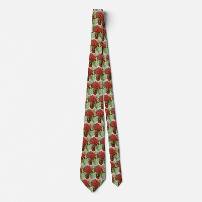 Red Poppies and Daisies by Vincent van Gogh Tie (Front)