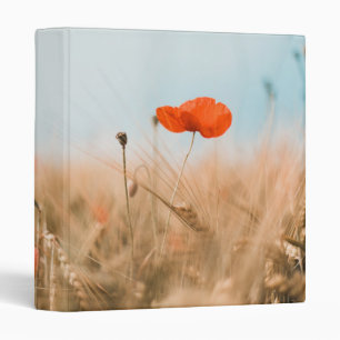 Red Poppies and Gold Barley Binder