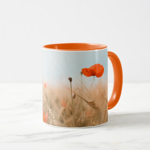 Red Poppies and Gold Barley Mug