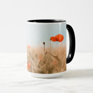 Red Poppies and Gold Barley Mug