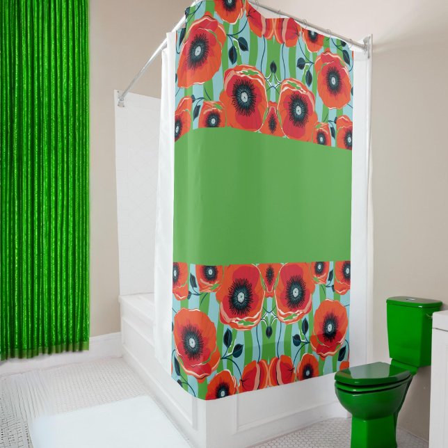 Red Poppies Apple Green (Creator Uploaded)