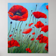 Red Poppies Art