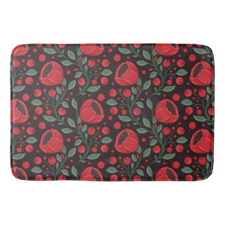 Red poppies bath mat