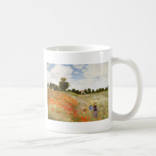 Red Poppies Blooming - Claude Monet Coffee Mug
