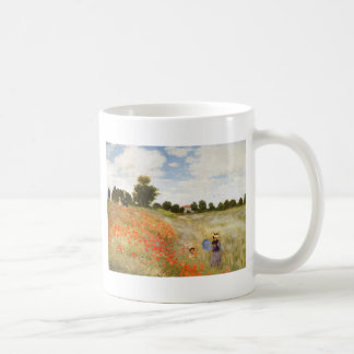 Red Poppies Blooming - Claude Monet Coffee Mug