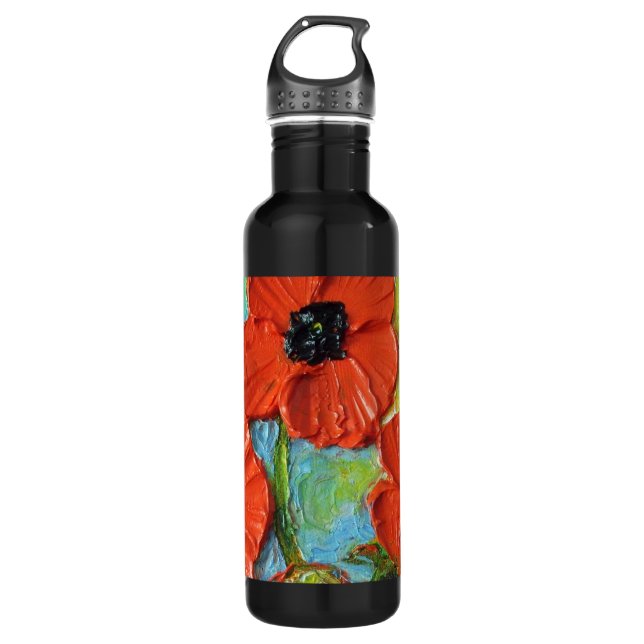 Red Poppies Bottle (Front)