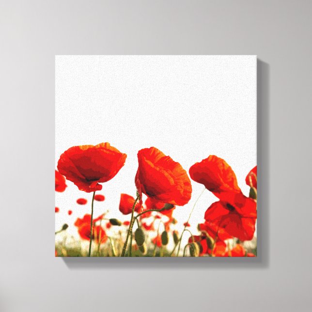Red Poppies Canvas Print (Front)