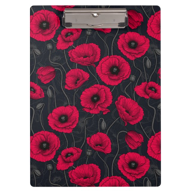 Red Poppies Clipboard (Front)
