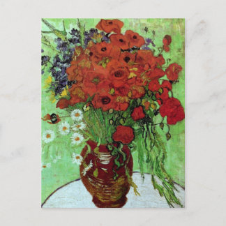 Red Poppies & Daisies (F280) Van Gogh Fine Art Postcard