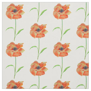 Red Poppies Fabric