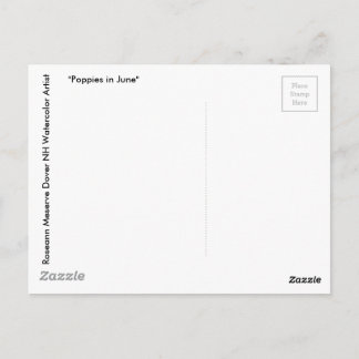 Red Poppies in June Post Card