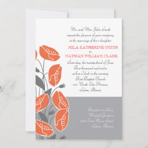 Red Poppies Invitation