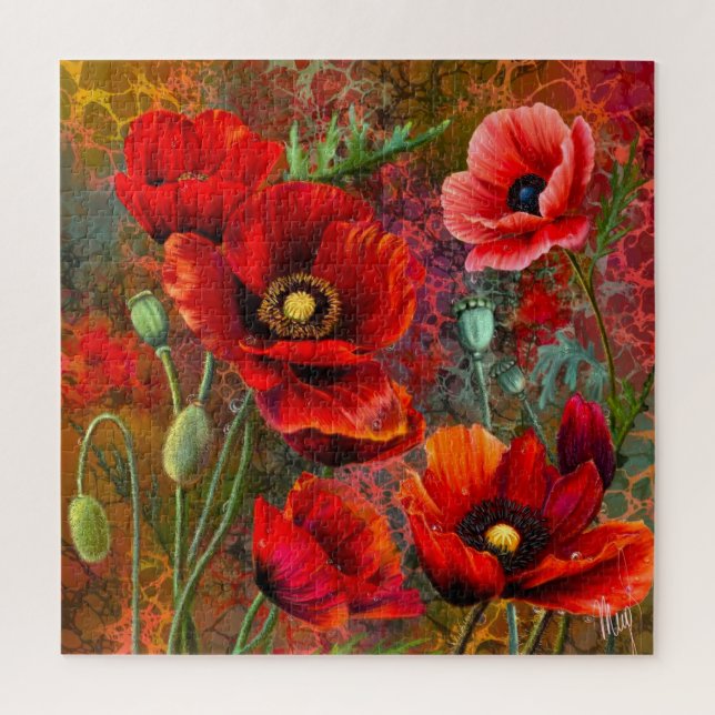 Red Poppies Jigsaw Puzzle (Vertical)