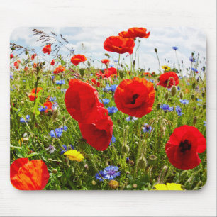 Red Poppies Mouse Pad