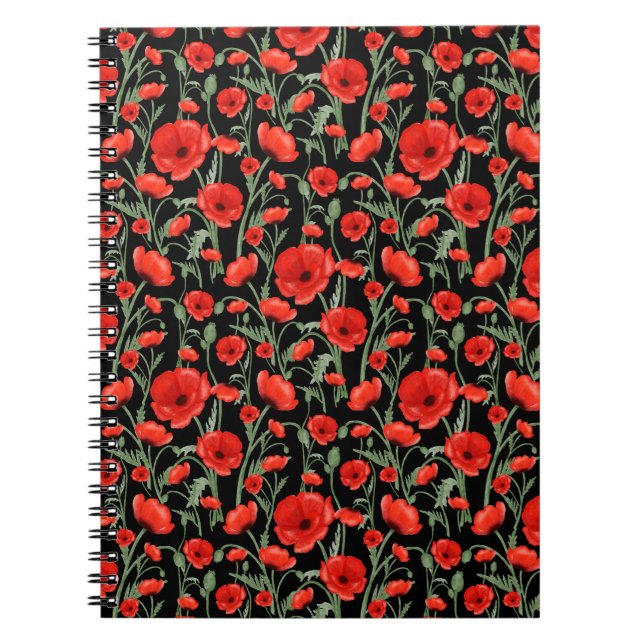 Red Poppies Notebook (Front)