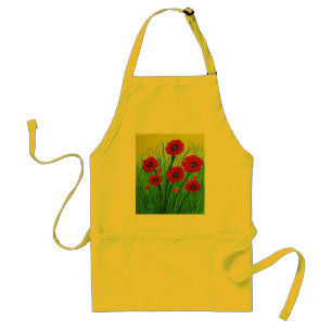 Red Poppies Standard Apron