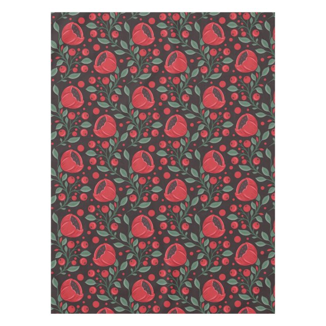 Red poppies tablecloth (Front)