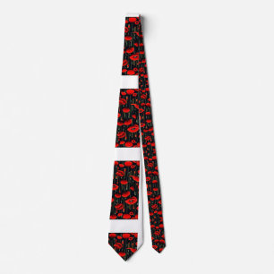 Red Poppies  Tie