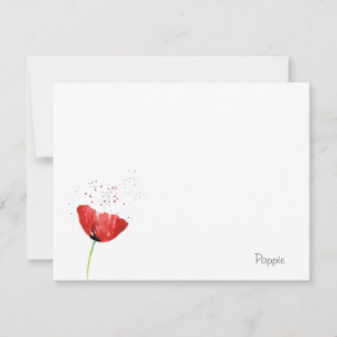 Red Poppy Card