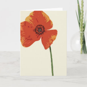Red Poppy Card