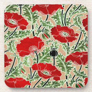 Red Poppy Coaster