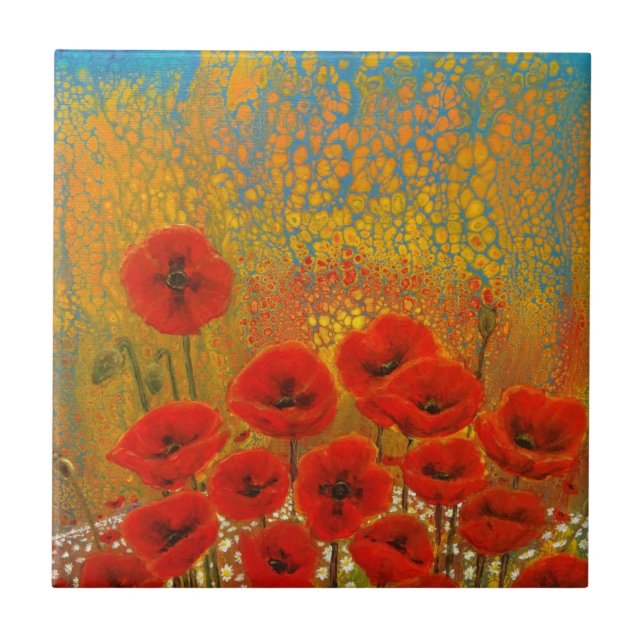 Red Poppy Coaster (Front)