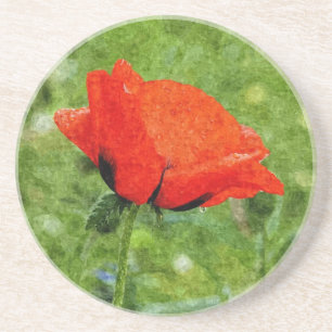 Red Poppy Coaster