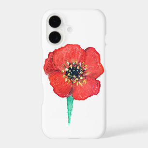 Red poppy flower