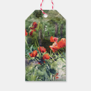 Red Poppy Flowers (by Mildred Anne Butler) Gift Tags
