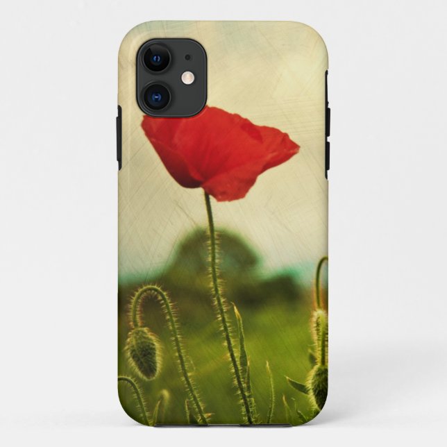 Red Poppy iPhone Case (Back)