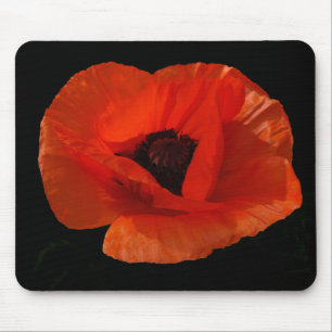 Red Poppy Macro Mouse Pad