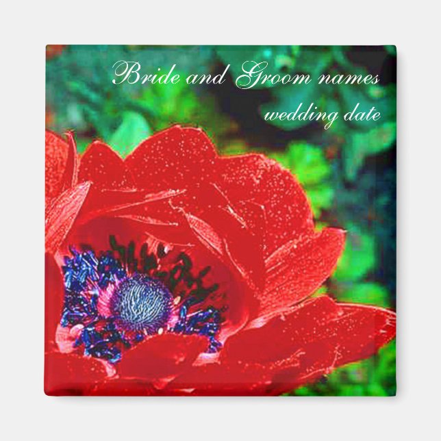 Red Poppy Magnet (Front)