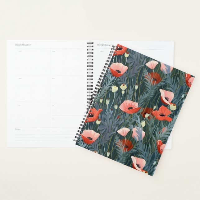 Red Poppy Meadow Planner (Display)