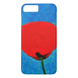 Red poppy painting iPhone 8 plus/7 plus case