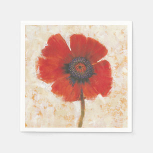 Red Poppy Portrait Napkin