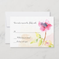 Red Poppy Reply Cards