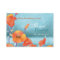 Red poppy Rustic Turquoise Spa