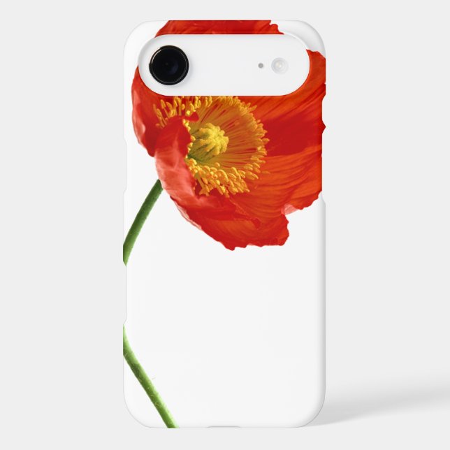 Red Poppy Simplicity Case-Mate iPhone Case (Back)