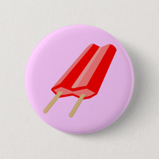 Red Popsicle 2 Inch Round Button